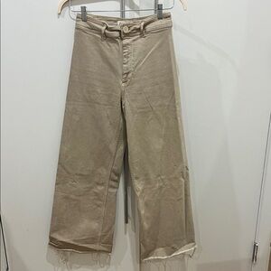 Zara Tan Wide Leg Pants